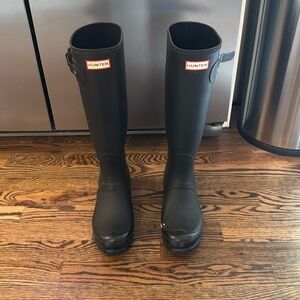 Tall Black Hunter Boots